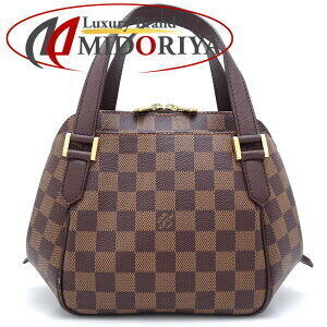 Louis Vuitton Damier Belem Handbag Ebene Brown